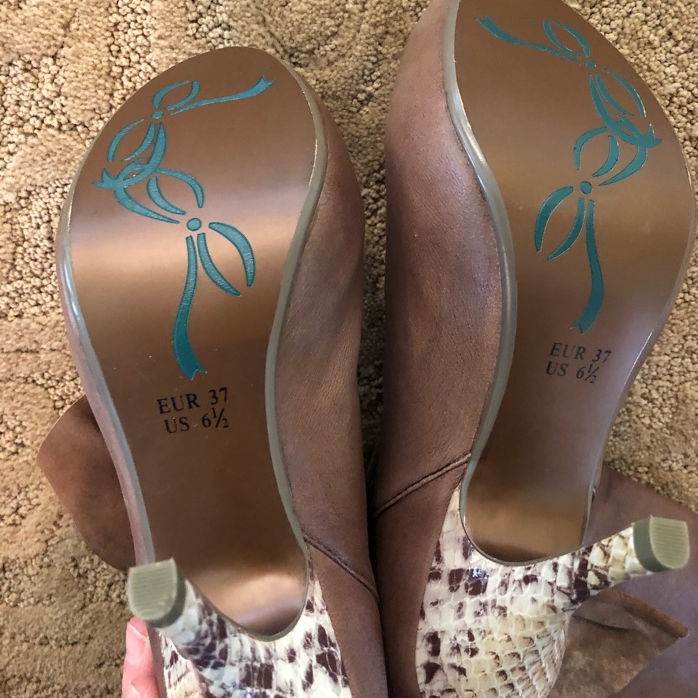 Poetic licence femininity bow boots new 6.5 - Picture 5 of 8